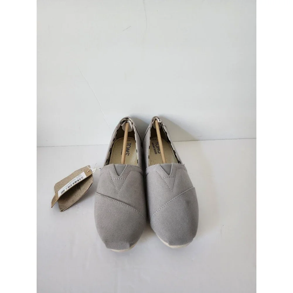 Nwt Toms Womens Alpargata Recycled Cotton Canvas Slip Ons Shoes Size 5